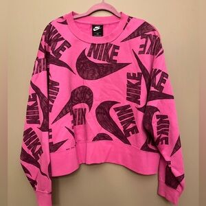 Nike Sweatshirt Fleece in Pink